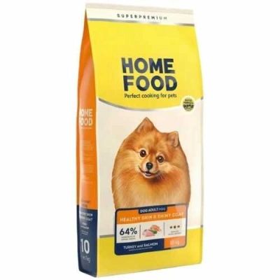 Home Food (Хоум Фуд) Dog Adult Mini Healthy Skin & Shiny Coat Turkey & Salmon Сухий корм з індичкою і лососем для здорової шкіри і блискучої шерсті собак дрібних порід