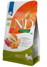 Farmina (Фарміна) N&D Pumpkin Grain Free Dog Adult Mini Duck Беззерновий сухий корм з качкою, гарбузом і динею для дорослих собак дрібних порід img