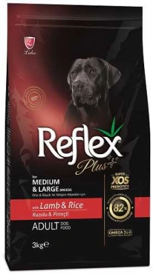 Reflex Plus (Рефлекс Плюс) Medium & Large Adult Lamb & Rice Сухий корм з ягням для собак середніх та великих порід з чутливим травленням