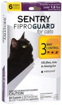 Sentry FiproGuard (Сентрі Фіпрогард) Краплі від бліх, кліщів і вошей для котів та кошенят 6х0,5 мл img