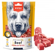Wanpy (Ванпі) Dog Beef Marbled Bites Ласощі зі шматочків мармурової яловичини для собак img