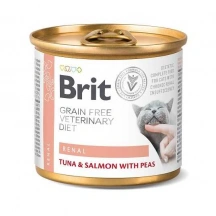 Brit Veterinary Diet (Бріт Ветеринарі Дієт) Renal Cat Беззернова ветеринарна волога дієта з лососем та тунцем для котів та кішок з хронічною нирковою недостатністю img