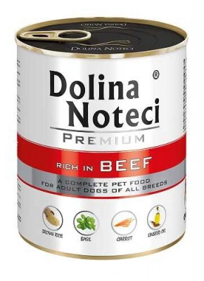 Dolina Noteci (Долина Нотечи) Premium Beef Консервированный корм с говядиной для взрослых собак 800 гр