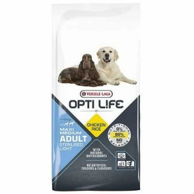 Opti Life (Опті Лайф) Dog Adult Medium & Maxi Sterilised Light Chicken & Rice Сухий корм з куркою для стерилізованих і собак із зайвою вагою середніх і великих порід