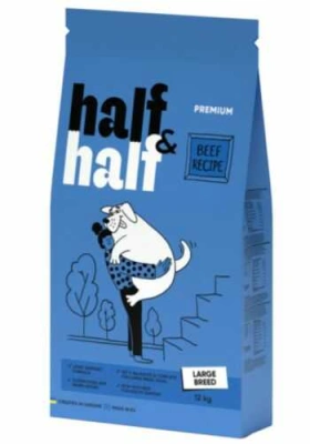 Half & Half (Халф енд Халф) Dog Adult Large Breed Сухий корм з яловичиною для дорослих собак великих порід