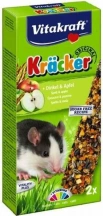 Vitakraft (Вітакрафт) Kracker Original Spelled & Apple Ласощі-крекер зі спельтою та фруктами для декоративних щурів img