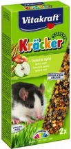 Vitakraft (Вітакрафт) Kracker Original Spelled & Apple Ласощі-крекер зі спельтою та фруктами для декоративних щурів