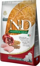 Farmina (Фарміна) N&D Low Grain Medium & Maxi Puppy Chicken & Pomegranate Низькозерновий сухий корм з куркою та гранатом для цуценят середніх та великих порід img