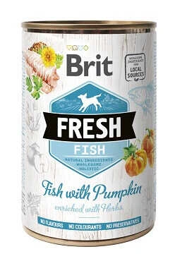 Brit Fresh (Бріт Фреш) Fish & Pumpkin Консерви для собак з рибою і гарбузом
