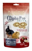 Cunipic (Куніпік) Alpha Pro Снеки Снеки для гризунів, яблучні подушечки з кремовою начинкою