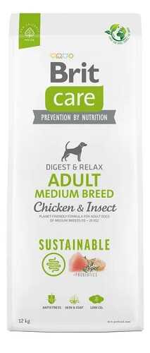 Сухий корм Brit Care (Бріт Кеа) Dog Sustainable Adult Medium Breed Chicken & Insect