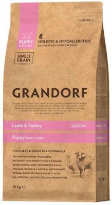 Grandorf (Грандорф) Puppy Lamb & Turkey Гіпоалергенний беззерновий корм холістик для цуценят з ягням та індичкою