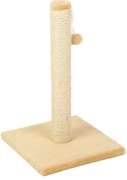 Природа Д00 Кігтеточка-стовпчик з іграшкою для кішок, бежевий