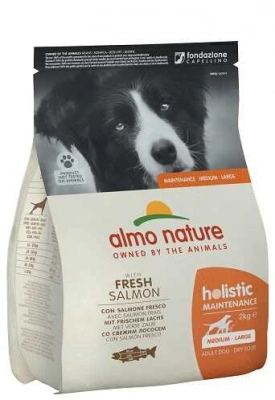 Almo Nature (Альмо Натюр) Holistic With Fresh Meat Medium & Large Adult Salmon Беззерновий корм зі свіжим лососем для дорослих собак середніх та великих порід
