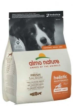 Almo Nature (Альмо Натюр) Holistic With Fresh Meat Medium & Large Adult Salmon Беззерновий корм зі свіжим лососем для дорослих собак середніх та великих порід