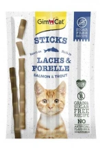 GimCat (ДжимКет) Sticks Salmon & Trout Беззернові ласощі для кішок, палички з лососем і фореллю img