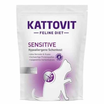 Kattovit (Катовіт) Veterinary Sensitive Chicken Dry 1,25 кг Дієтичний сухий корм з куркою для котів і кішок з алергією або харчовою непереносимістю
