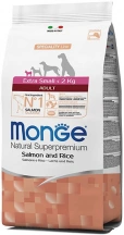 Monge (Монж) Dog Extra Small Adult Salmon & Rice Корм ​​для мініатюрних порід собак з лососем і рисом img