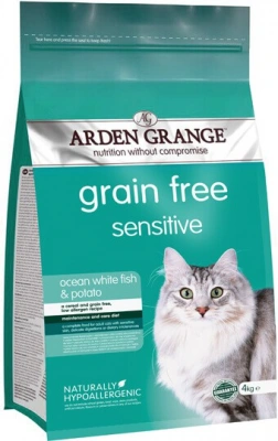 Arden Grange (Арден Гранж) Adult Sensitive Ocean White Fish & Potato 4 кг Корм ​​для котів і кішок з чутливим травленням
