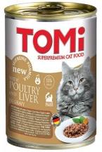 Tomi (Томі) Poultry & Liver Superpremium Консерви з домашнім птахом та печінкою для котів та кішок img