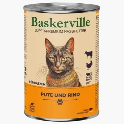 Baskerville (Баскервіль) Cat Adult Turkey & Veal Вологий корм з індичкою та телятиною для котів і кішок