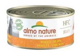 Almo Nature (Альмо Натюр) HFC Adult Cat Natural Jelly Chicken & Tuna Консерви з куркою та тунцем для дорослих котів і кішок, шматочки в желе