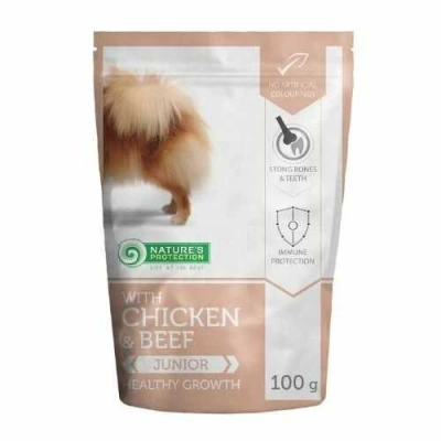 Natures Protection (Натур Протекшн) Junior Healthy Growth Chicken & Beef Вологий корм з куркою і яловичиною для молодих собак малих порід