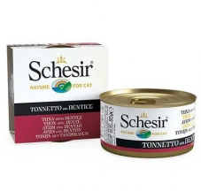 Schesir (Шезір) Tuna & Dentex Консерви з тунцем і зубаном для котів та кішок img