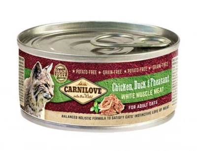 Carnilove (Карнілав) Cat Adult Pate Chicken, Duck & Pheasant Паштет з м'ясом курки, качки і фазана для дорослих котів і кішок