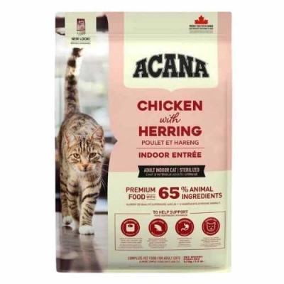 Acana (Акана) Indoor Entree Cat 1,8 кг Сухий корм з куркою, кроликом та рибою для котів і кішок