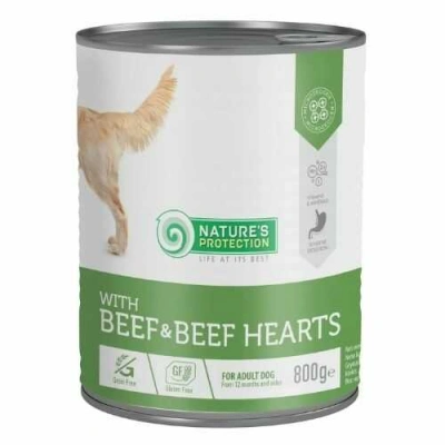 Natures Protection (Натур Протекшн) Dog Adult All Breeds Beef & Beef Hearts Беззерновий вологий корм з яловичиною і яловичим серцем для дорослих собак усіх порід