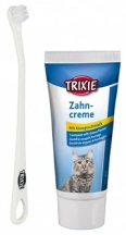 Trixie (Тріксі) Зубна паста зі смаком сиру та зубна щітка для кішок img