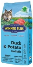 Winner Plus (Віннер Плюс) Holistic Duck & Potato 12 кг Гіпоалергенний беззерновий корм для собак з качкою і картоплею img