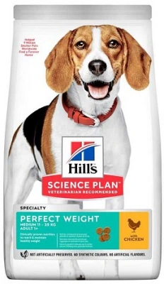 Hills (Хіллс) Adult Light Perfect Weight Medium Низькокалорійний дієтичний корм для собак
