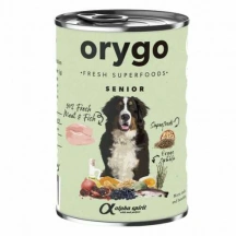 Orygo (Оріго) Pate Dog Senior All Breeds Chicken & Legumes Повнораціонний паштет з куркою та бобовими для літніх собак різних порід img