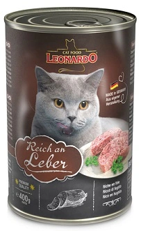 Leonardo (Леонардо) Reich an Leber Консервований корм для котів та кішок з печінкою