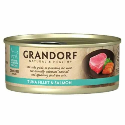 Grandorf (Грандорф) Cat Adult Grain Free Tuna Fillet & Salmon Вологий корм з тунцем і лососем для дорослих котів і кішок