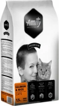 Amity (Аміті) Cat Salmon & Rice 10 кг Сухий корм для дорослих котів і кішок з лососем і рисом img