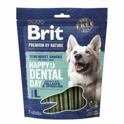 Brit Premium (Бріт Преміум) Dog Adult L Semi-moist Snacks Dental Напіввологі ласощі з колагеном і спіруліною для здоров'я зубів cобак великих порід