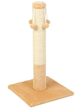 Природа Д04 Когтеточка столбик для кошек, бежевый