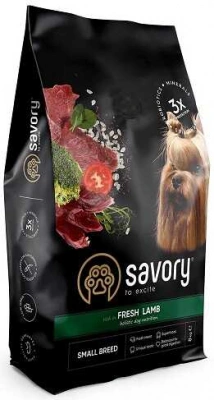Savory (Сейворі) Adult Small Breed Fresh Lamb Беззерновий корм для собак дрібних порід з чутливим травленням з ягням