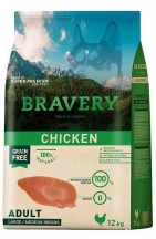 Bravery (Бравері) Adult Large & Medium Chicken Сухий корм з куркою для собак середніх та великих порід