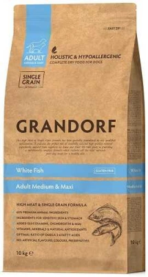 Grandorf (Грандорф) White Fish Adult Medium & Maxi Гіпоалергенний корм з білою рибою для собак