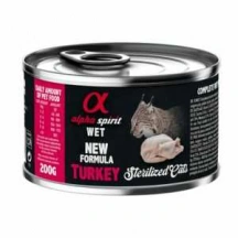 Alpha Spirit (Альфа Спирит) Cat Sterilized Turkey Влажный корм с индейкой для кастрированных или стерилизованных котов и кошек Alpha Spirit (Альфа Спіріт) Cat Sterilized Turkey Вологий корм з індичкою для кастрованих або стерилізованих котів і кішок img