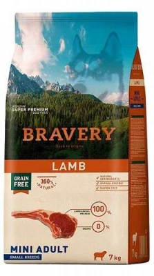Bravery (Бравері) Mini Adult Lamb Сухий корм з ягням для дрібних порід собак