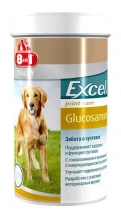 8in1 (8в1) Excel GLUCOSAMIN Добавка для підтримки здоров'я та функції суглобів у собак 55 таб img