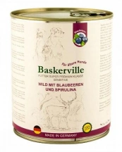 Baskerville (Баскервіль) Super Premium Беззернові консерви для собак з олениною, чорницею та спіруліною img