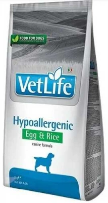 Farmina Vet Life (Фарміна Вет Лайф) Dog Hypoallergenic Egg & Rice 12 кг Ветеринарна дієта з яйцем та рисом для собак з харчовою алергією
