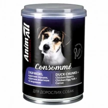 AnimAll (ЕнімАлл) Consome Dog Adult Duck & Chicken Heart, Yolk Вологий корм з качкой, курячим сердцем та курячимм жовтком для дорослих собак img