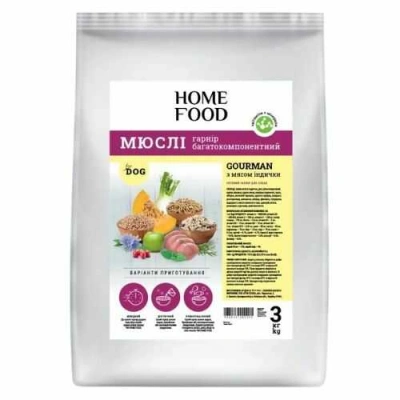 Home Food (Хоум Фуд) Muesli Dog Adult Gourman Turkey Мюслі з індичкою для дорослих собак різних порід